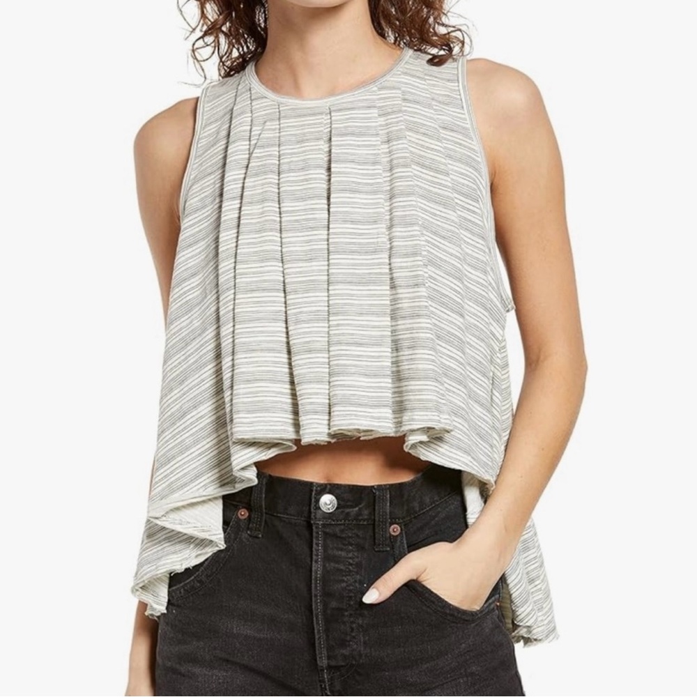 Free People Turn It Up Hi Lo Sleeveless Tank
